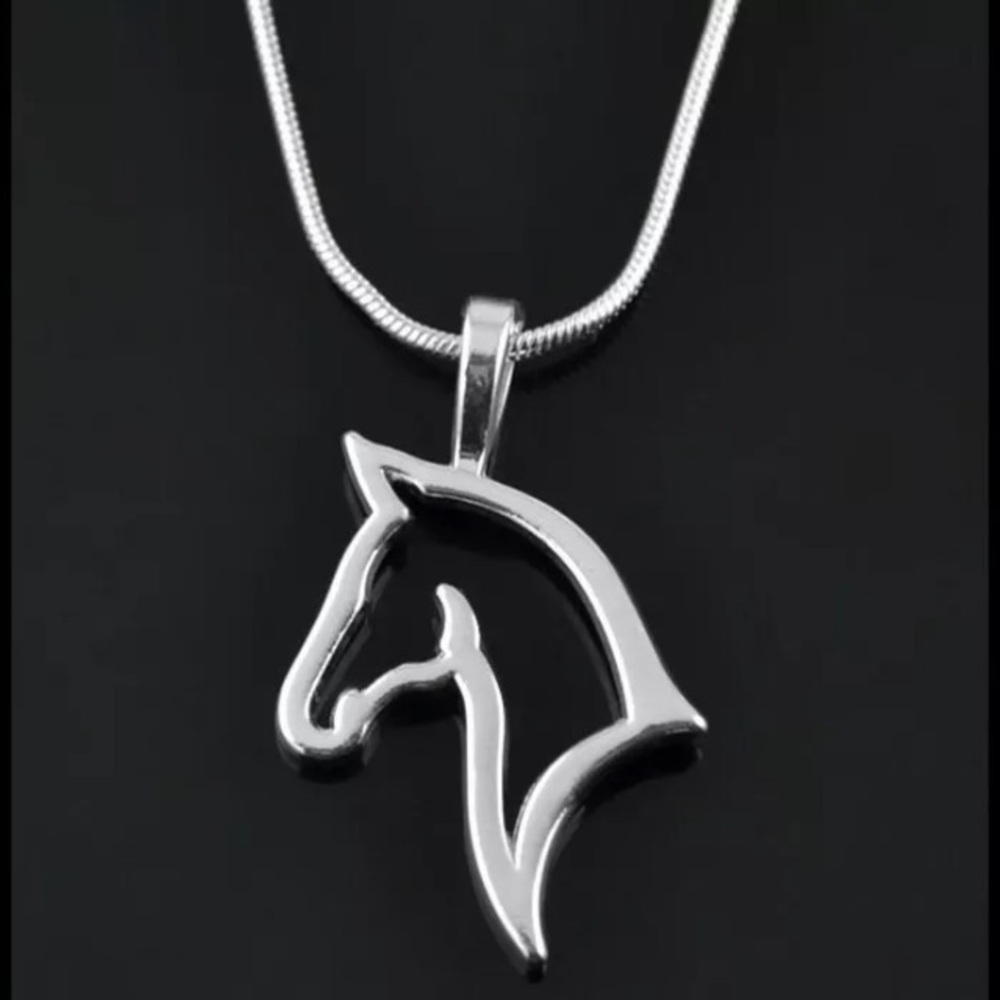 NEW!💙💎HORSE🐴NECKLACE💎💙EQUESTRIAN WESTERN GIFT - Picture 5 of 8